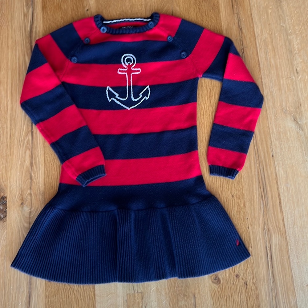 EUC Nautica Sailor Girl Sweater Dress